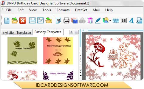 Design Birthday Card Software screenshot