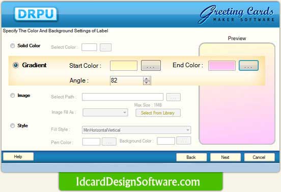 Greeting Card Design Software screenshot