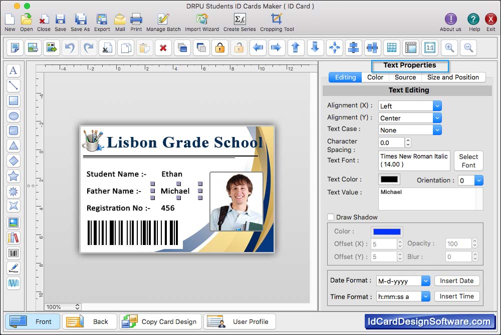 Students ID Cards Maker for Mac