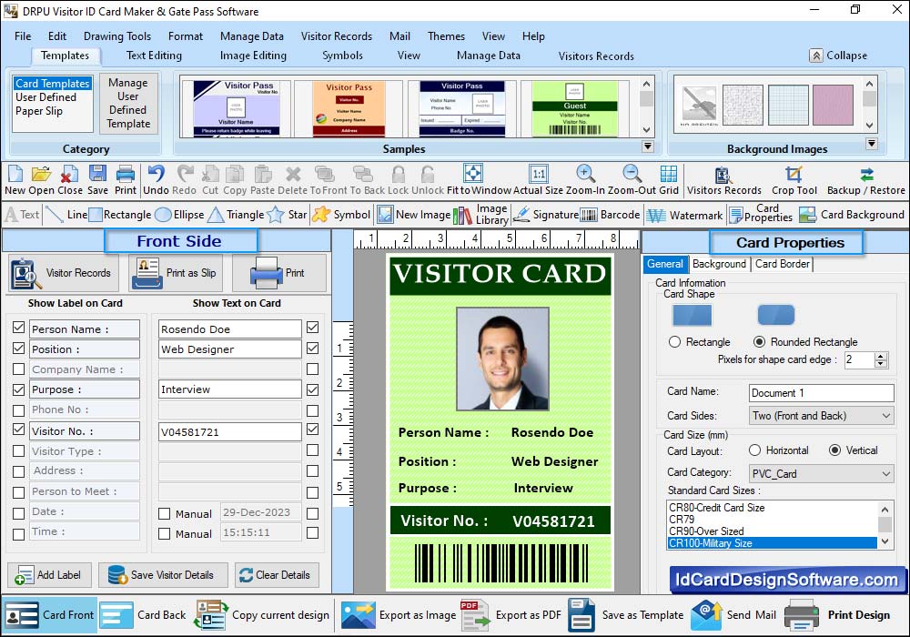 Designed ID Card