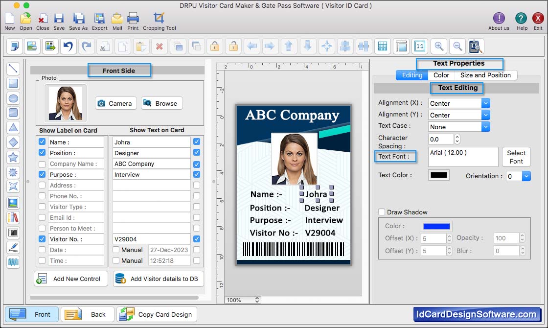 Visitors ID Cards Maker for Mac