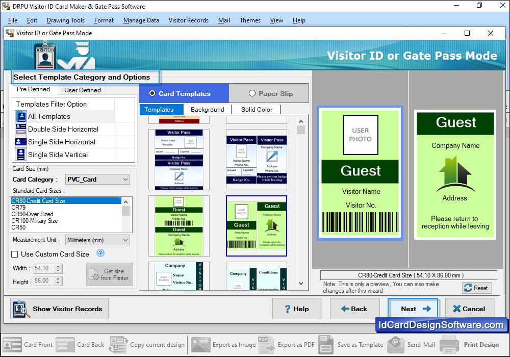 Visitors ID Gate Pass Software