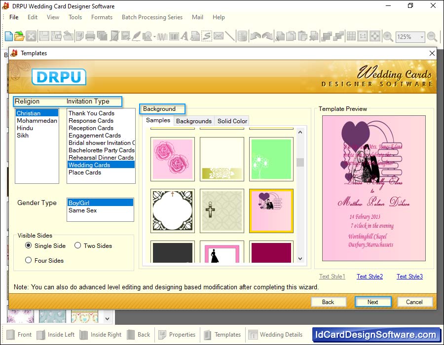 Wedding Card Design Software